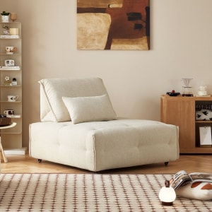 Linspire Mizu 1-Seater Modular Sofa with Storage, Large, Sand