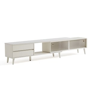 Linspire Ventus Extendable Entertainment Unit, 1.8m, White