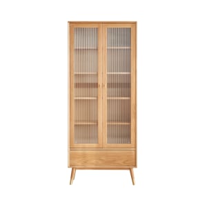 Solidwood Seattle Bookcase with Doors, 190cm