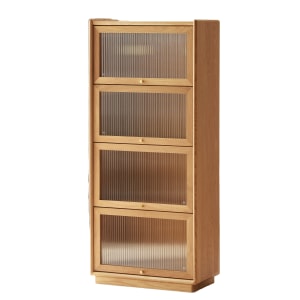 Solidwood Vitalis 4-Tier Storage Cabinet, 60x32x136cm