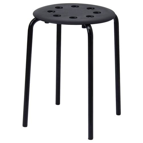 IKEA MARIUS Stool 45x40cm Black