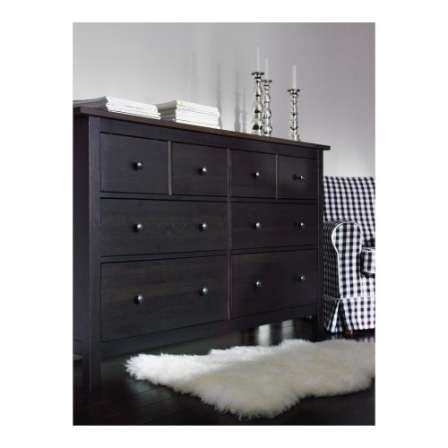 IKEA HEMNES Chest of 8 Drawers 160x96cm, Black-brown