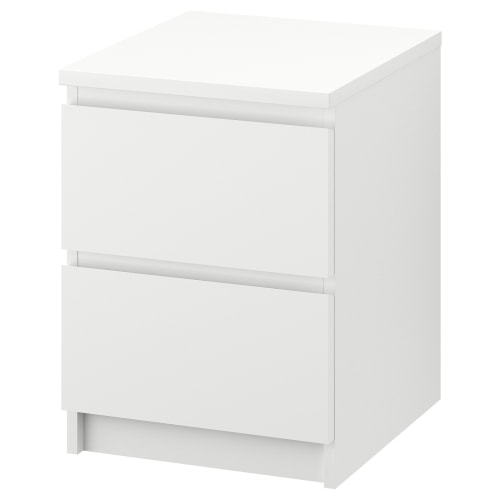 IKEA MALM Chest of 2 Drawers 40x55cm, White