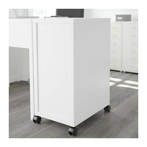 IKEA MICKE Desk and Drawer White