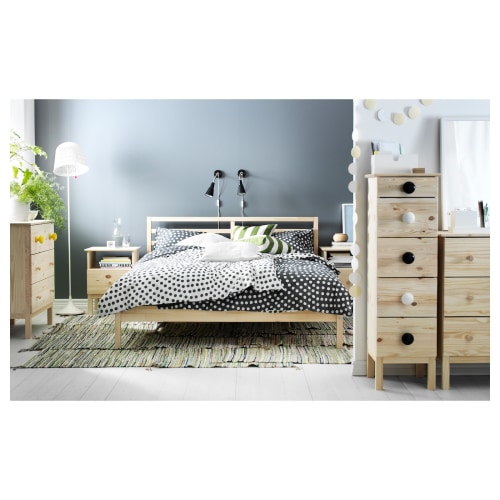 IKEA TARVA Bed Frame, 150x200cm, Pine