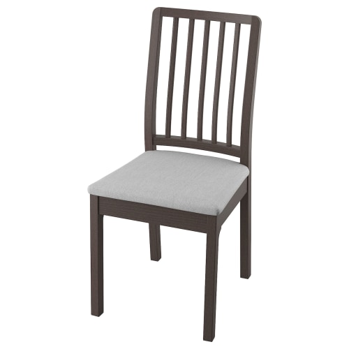 IKEA EKEDALEN Chair, Dark Brown, Orrsta Light Grey