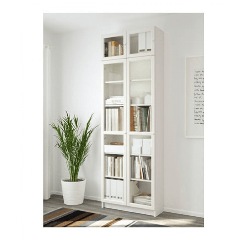 IKEA BILLY / OXBERG Bookcase 80x237x30cm White