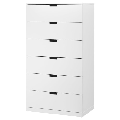 IKEA NORDLI Chest of 6 Drawers 80x145cm, White