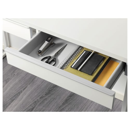 IKEA BESTA BURS Desk 120x40x74cm, High-Gloss White