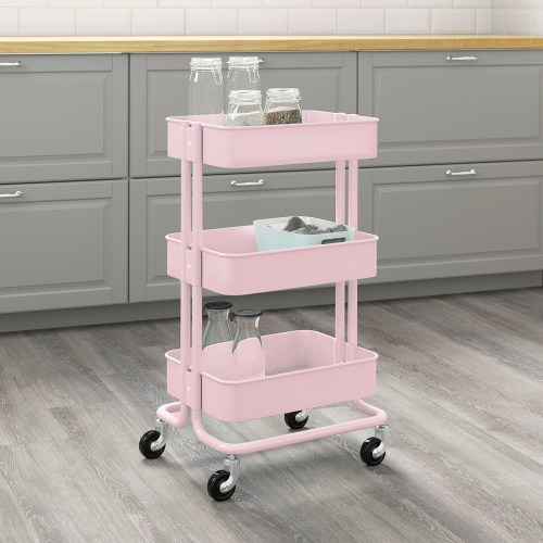 IKEA RASKOG Trolley, 35x45x78 CM, Light Pink