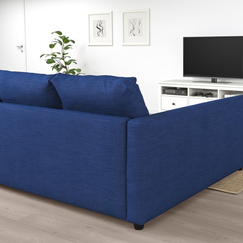 FRIHETEN corner sofa-bed with storage, Skiftebo dark grey - IKEA