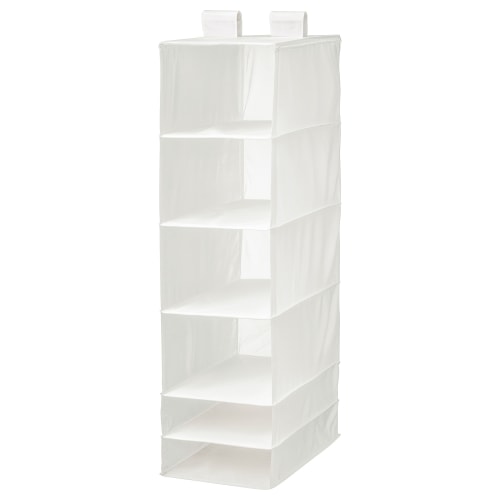 IKEA SKUBB Storage with 6 compartments, 35x45x125cm White