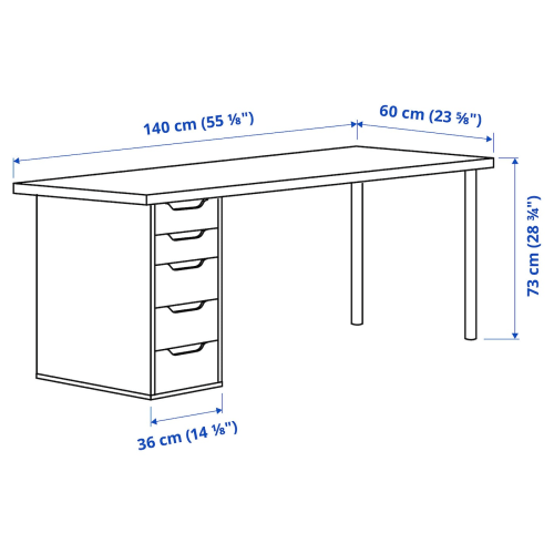 ADILS leg, white - IKEA