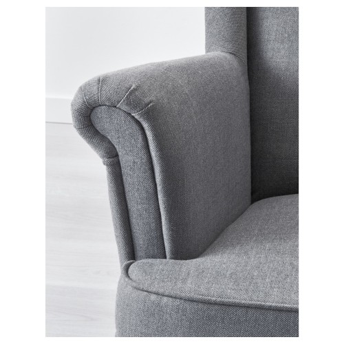 IKEA STRANDMON Wing Chair Nordvalla Dark Grey