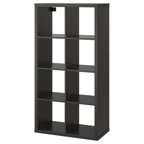 IKEA KALLAX Shelving Unit 77x147cm, Black-brown