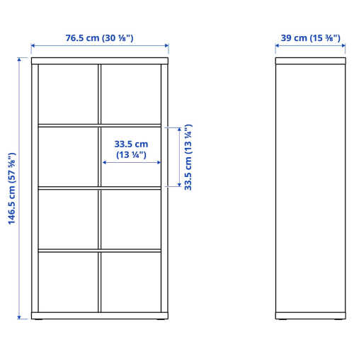 IKEA KALLAX Shelving Unit 77x147cm, White