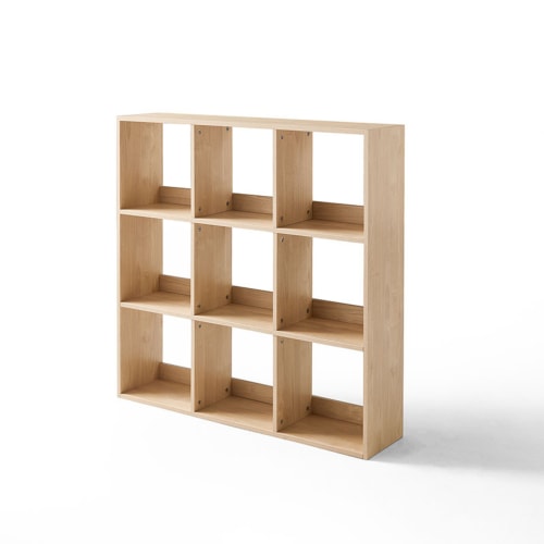 6 Cube Storage Shelf Organizer Bedroom Bookcase Square Cubby Cabinet  Natural