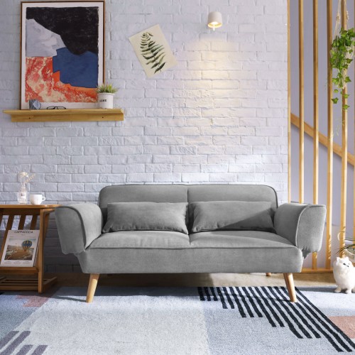 Linspire Fusion 2 Seater Sofa Bed, Grey | Sofas & Ottomans | Urban Sales