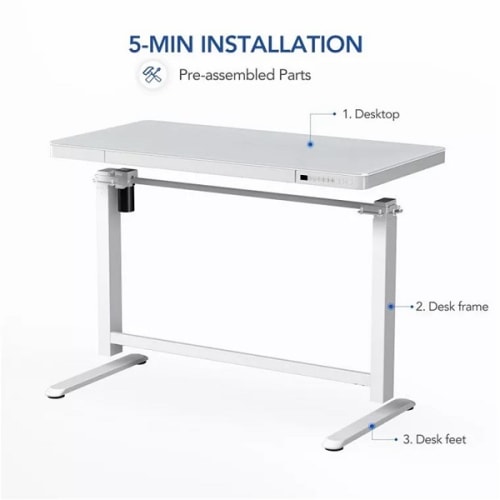 Buy the Loctek Home & Office All-in-One Standing Desk Tempered