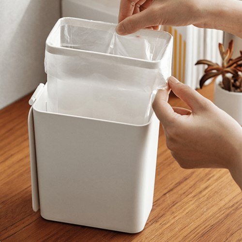 Zenlife Rubbish Bin, 1.5L, White, Storage & Organisation