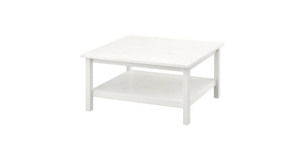 HEMNES white white stain, Coffee table, 90x90 cm - IKEA