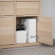 IKEA KALLAX Insert with door 33x33cm White stained Oak effect