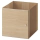 IKEA KALLAX Insert with door 33x33cm White stained Oak effect