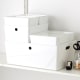 IKEA KUGGIS Box with lid 26x35x15cm White