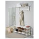 IKEA TJUSIG Bench with Shoe Storage 108x34x50cm, White