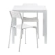 IKEA MELLTORP ADDE Table, 2 Chairs, White