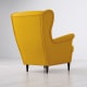 IKEA STRANDMON Wing Chair 82x96x101cm, Yellow