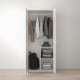 IKEA BRIMNES Wardrobe with 2 Doors 78x190cm, White