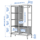 IKEA NORDKISA Open Wardrobe with Sliding Door 120x186cm, Bamboo