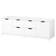 IKEA NORDLI Chest Of 6 Drawers 160x54CM WHITE
