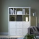 IKEA KALLAX Shelving Unit with 6 Inserts 112x147cm, White