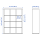 IKEA KALLAX Shelving Unit with 6 Inserts 112x147cm, White