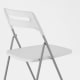 IKEA NISSE Folding chair, Silver-colour White