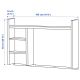 IKEA MICKE Add on unit 105x65cm White