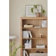 Solidwood Norway Bookcase, 100x32cm, Oak