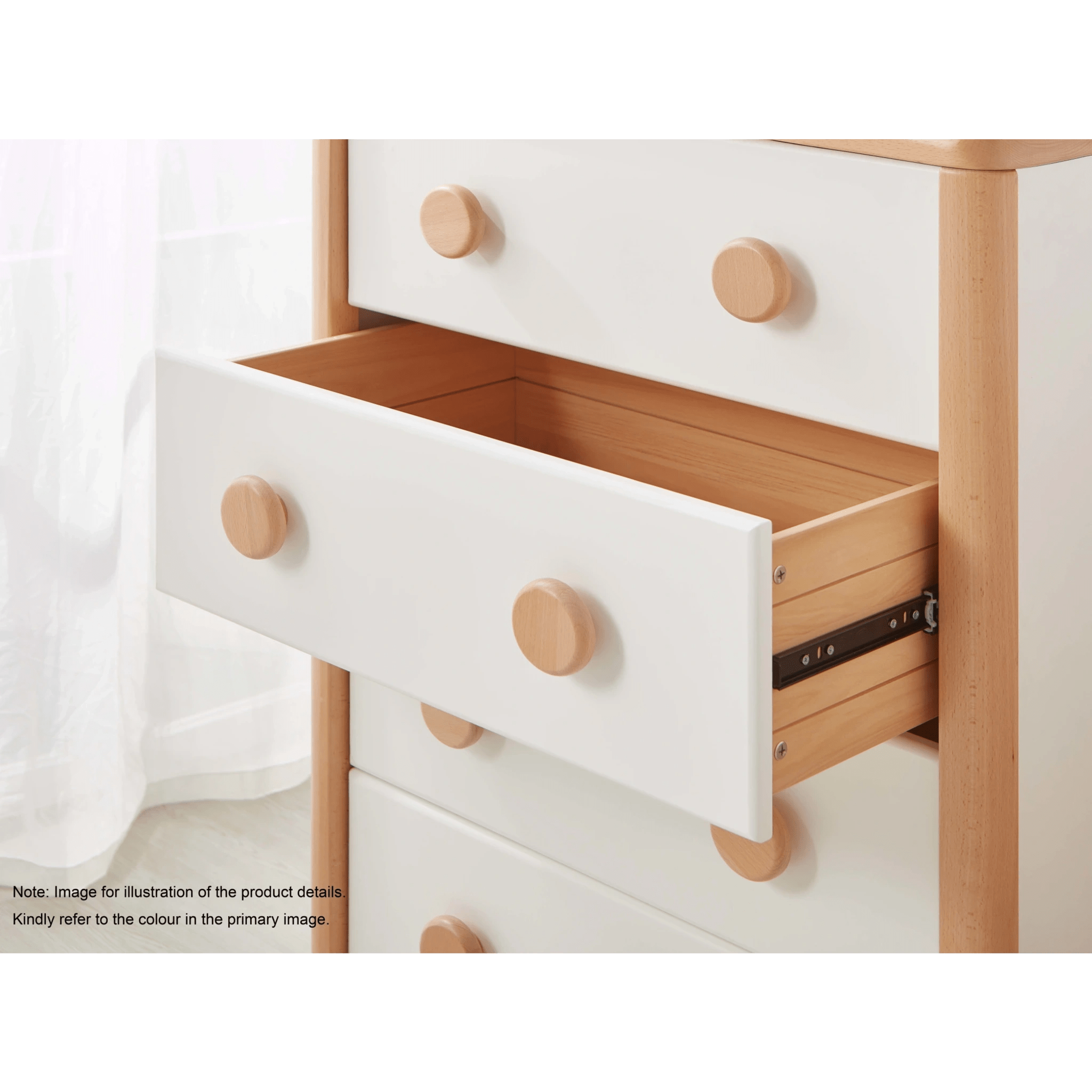 Boori Byron Kids 4 Drawer Chest, Cherry