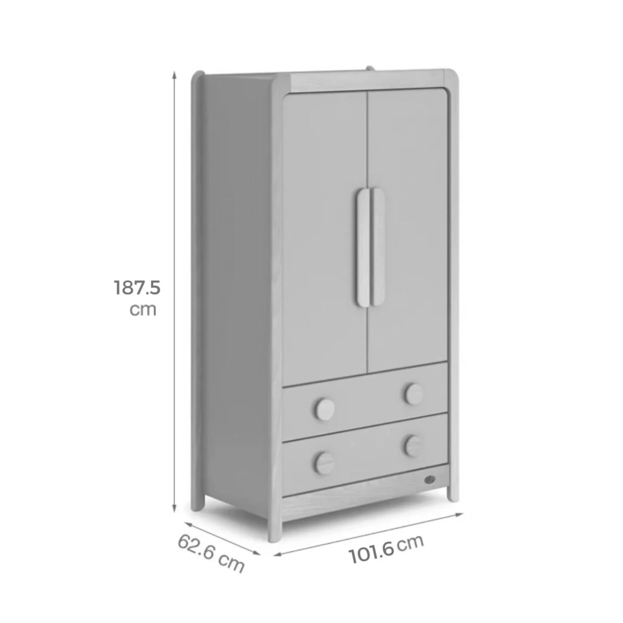 Boori Byron Kids 2 Door wardrobe with 2 drawers, Blueberry