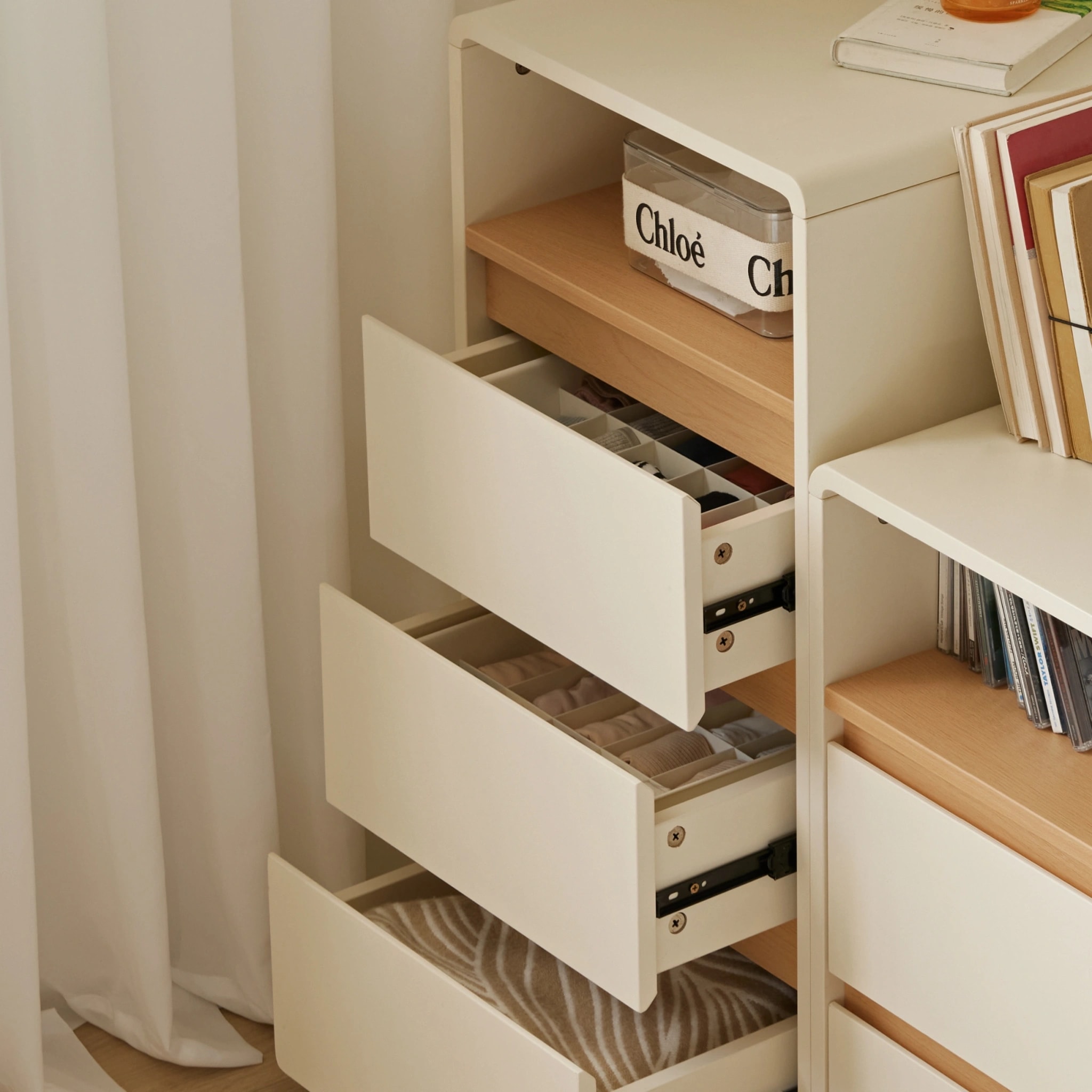 Linspire Evoke Chest of 3 Drawers with Open Storage, W40cm