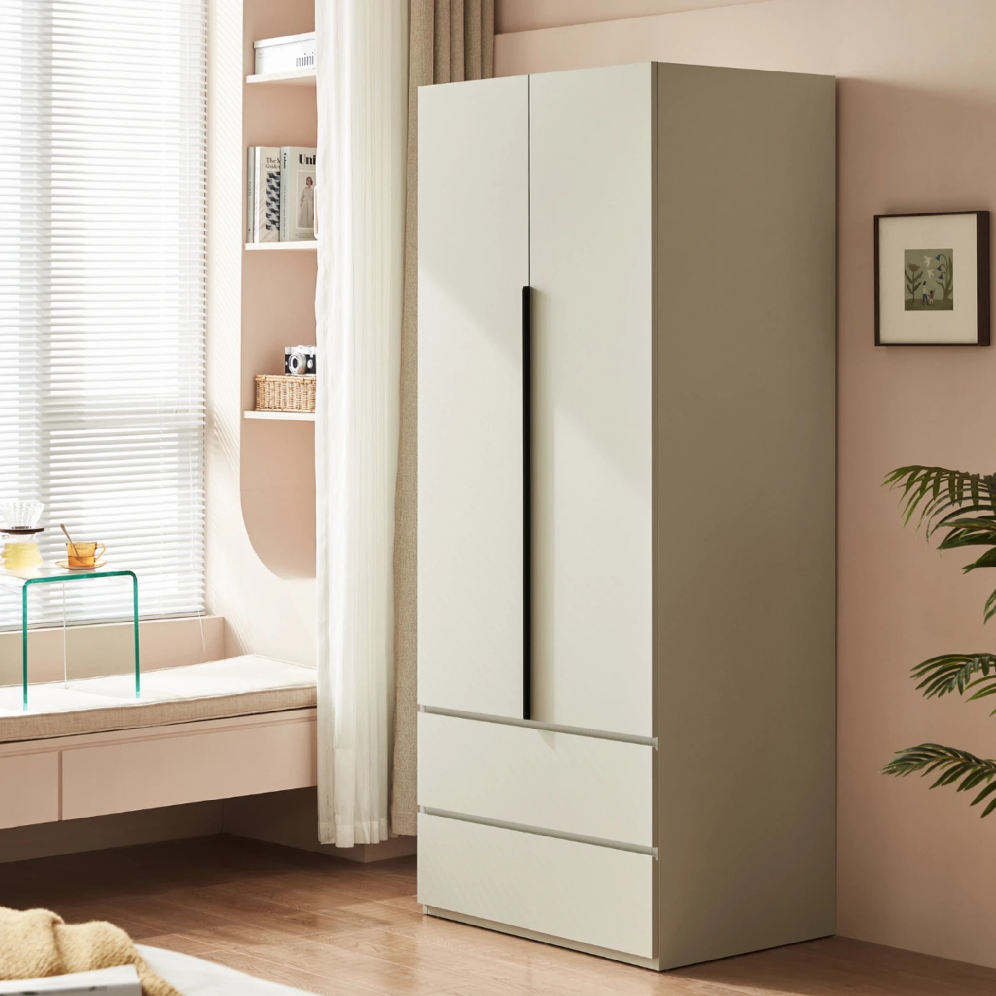 Linspire Stele 2-Door Wardrobe with Drawers