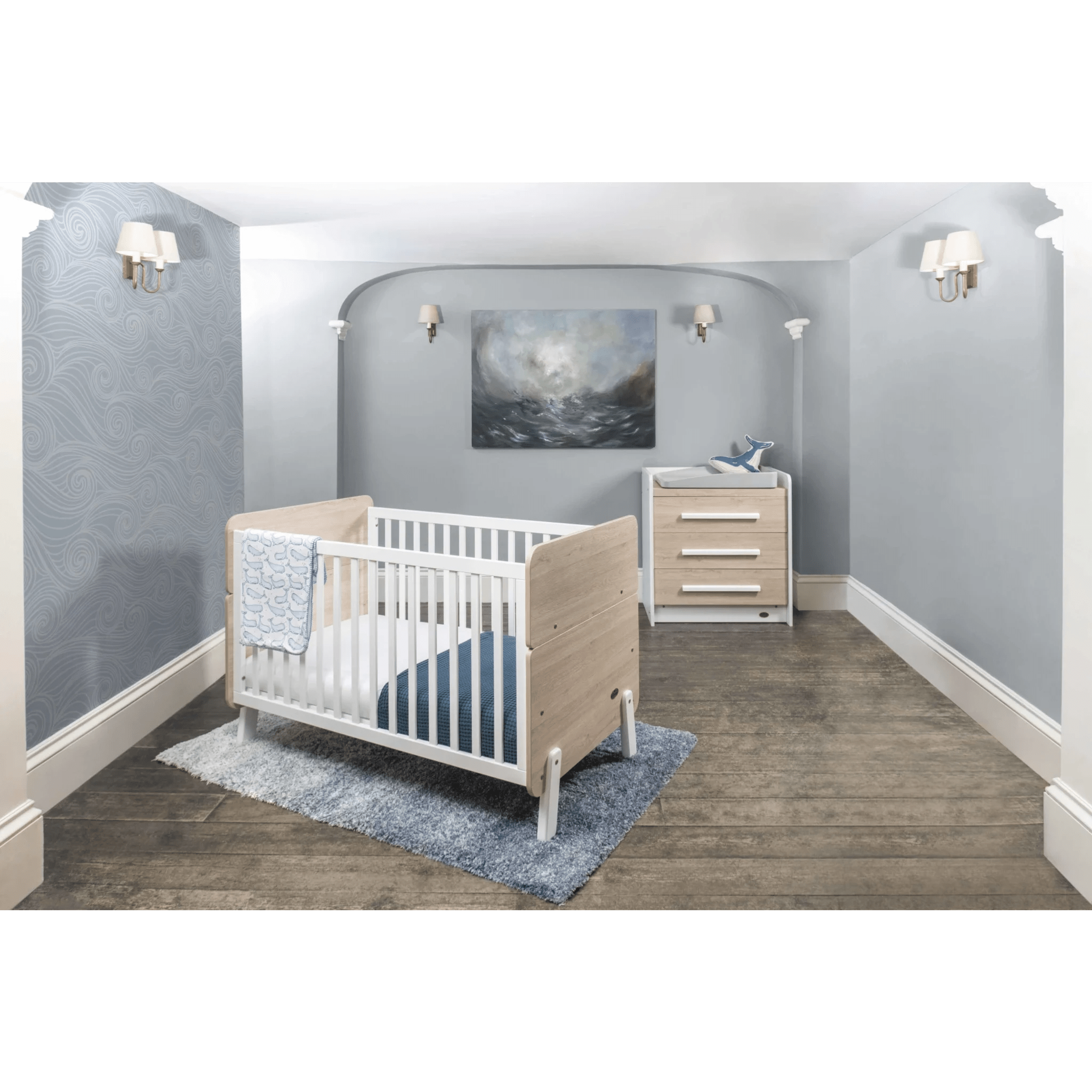Boori Natty Baby Cot with Spring Mattress