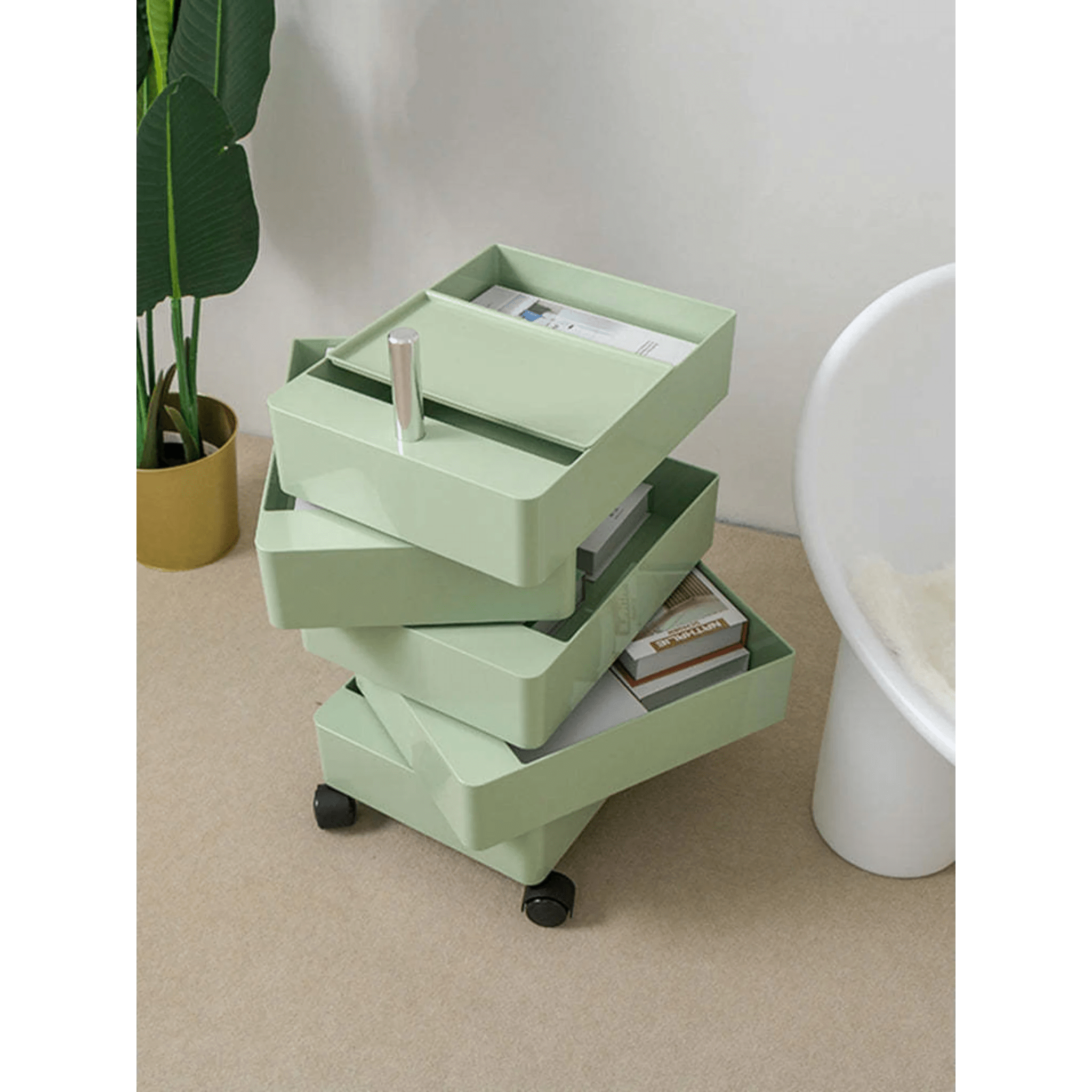 MODE Rosa Rotatable Trolley Cart, Green