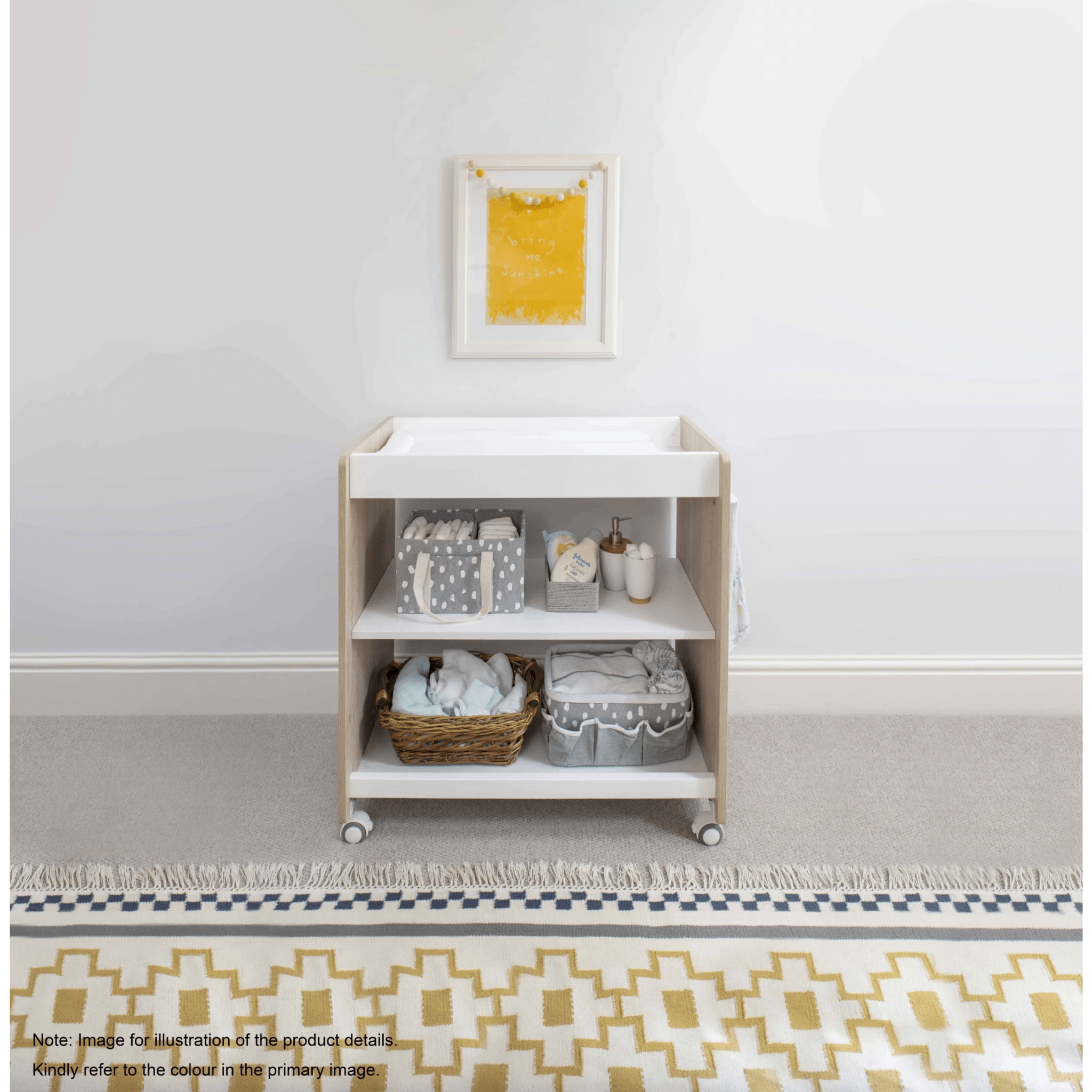 Boori Neat Kids 3 Tier Changer with Soft Lux Change Pad
