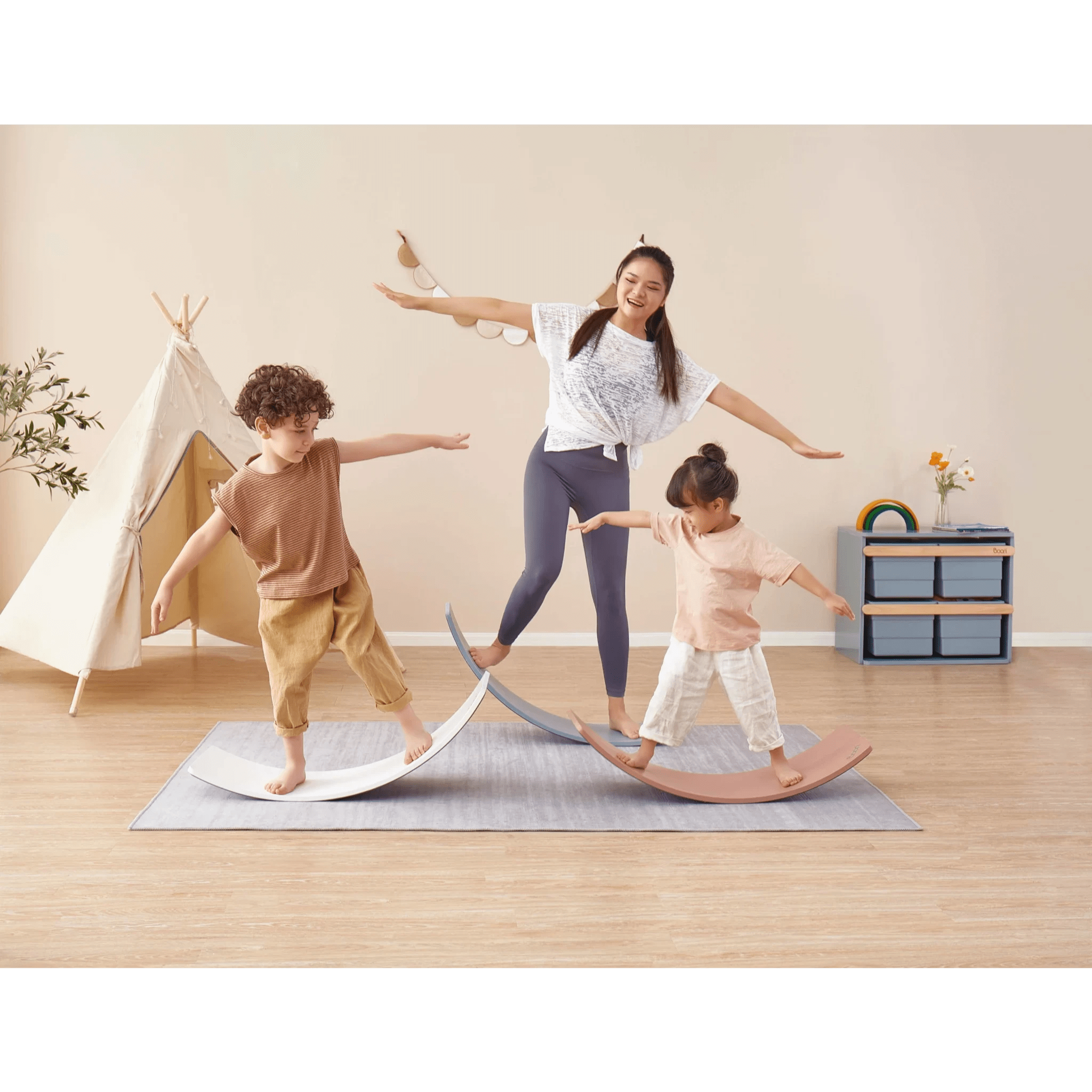 Boori Tidy Kids Balance Board, Cherry