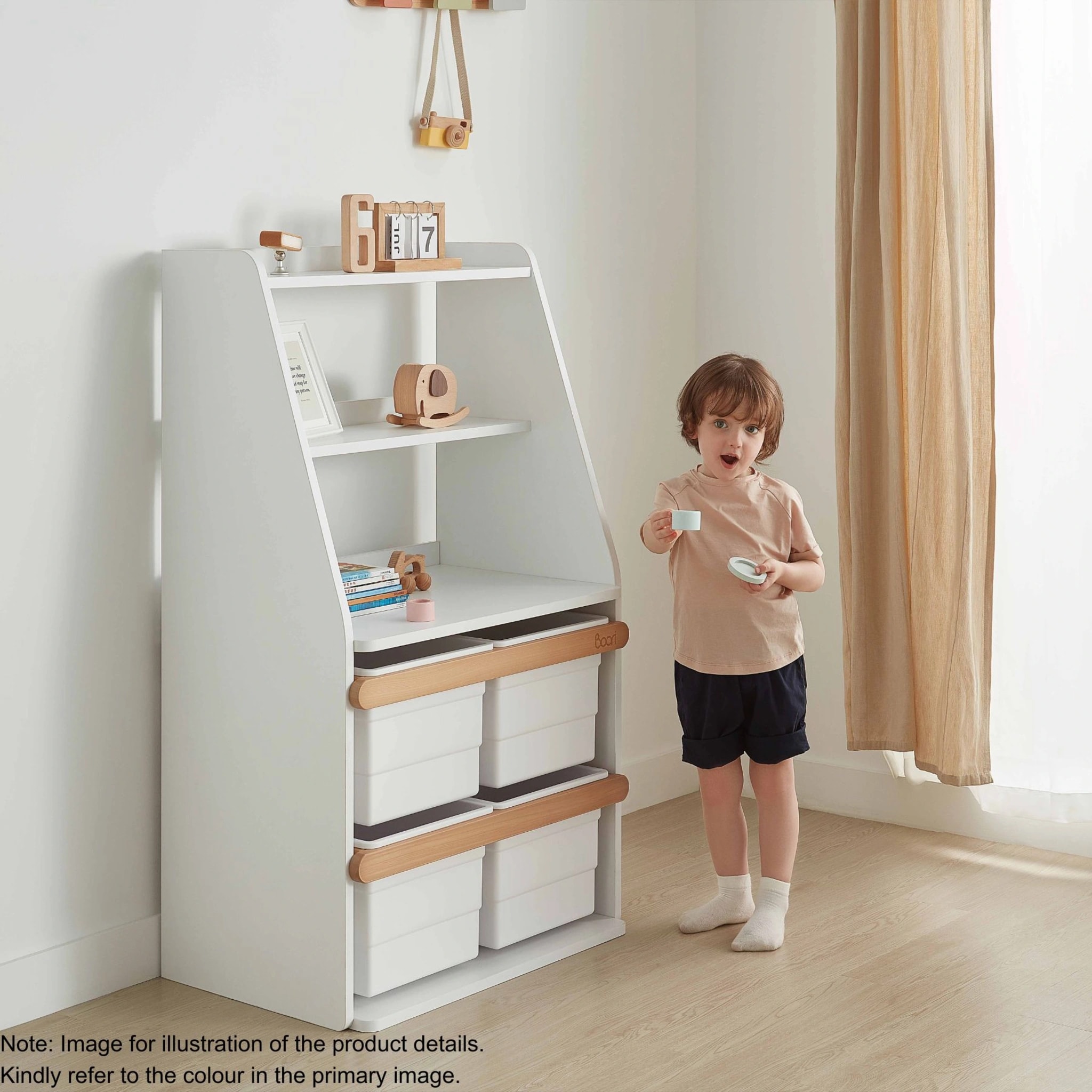 Boori Tidy Kids Toy Cabinet Shelf, Cherry