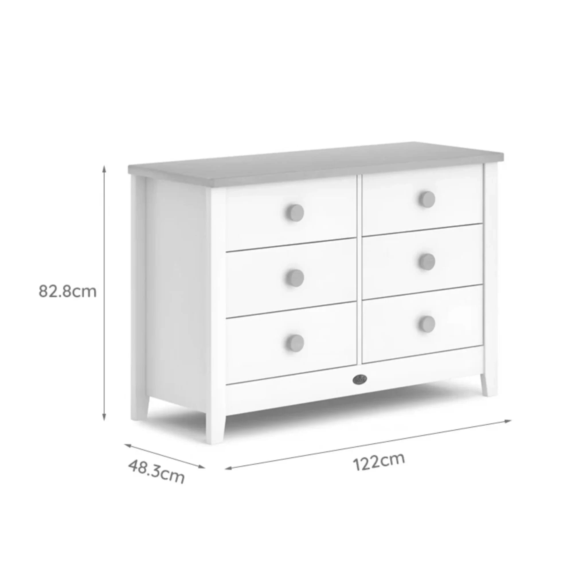 Boori Universal Kids 6 Drawer Chest, Blueberry