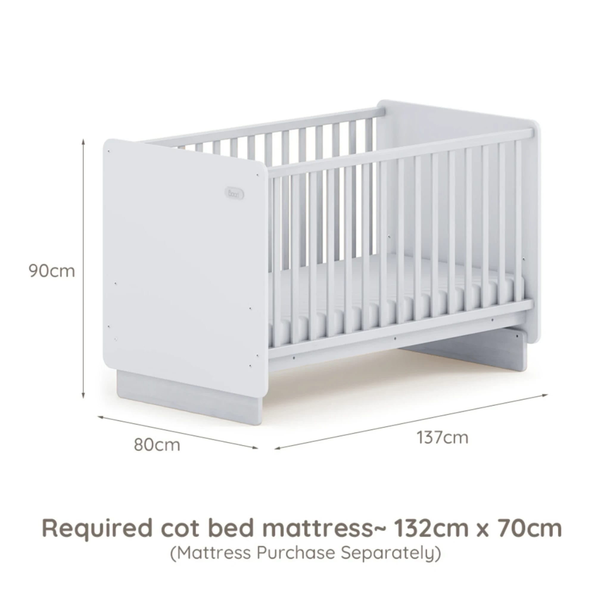Boori Neat Kids Cot Bed, Blueberry